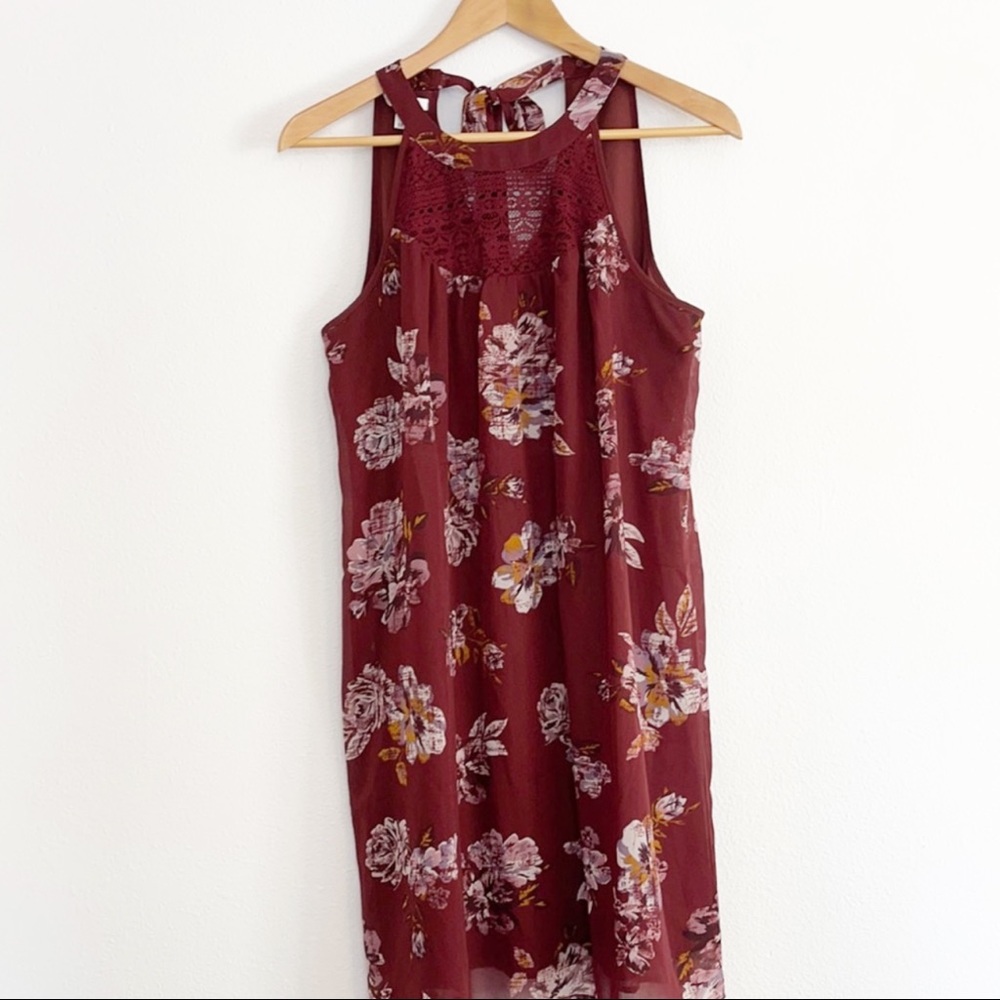 Maurice’s tie back floral dress M